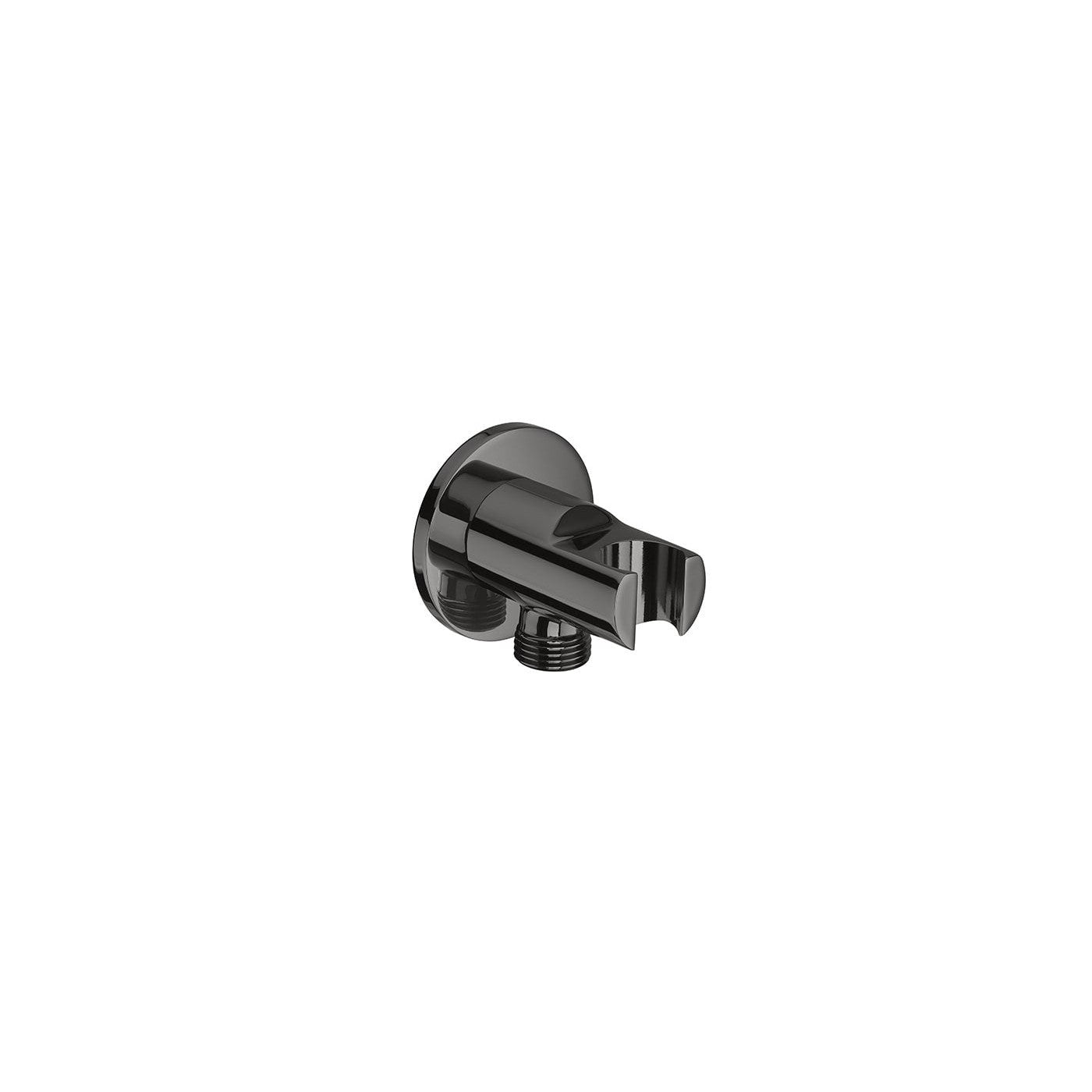 Roca - Toma de agua negro titanio de 1/2" para flexible de ducha - BricoandPool