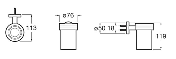 Roca - Vaso de pared Compas A817691C00 - BricoandPool