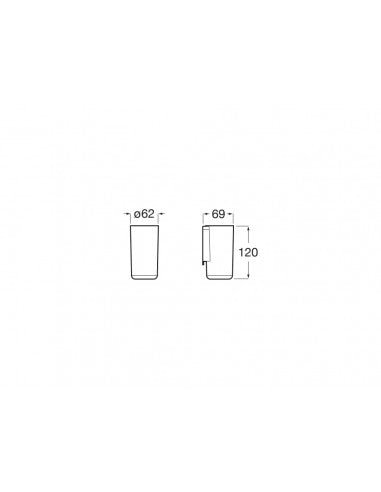 Roca - Vaso de pared Sonata Negro Mate A817738NB0 - BricoandPool