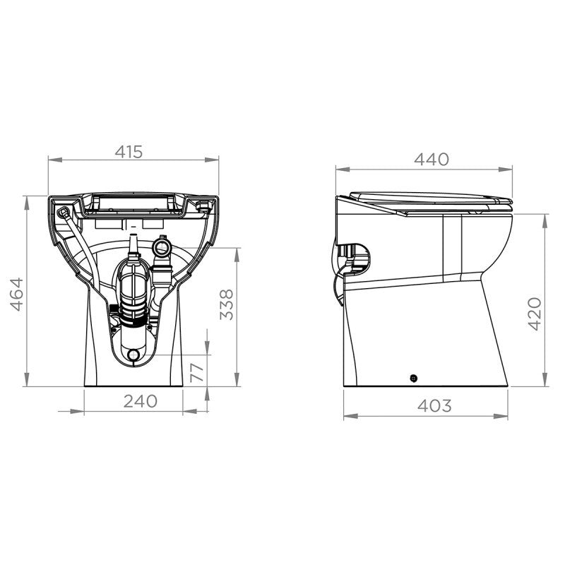 SFA - Triturador de baño Sanicompact C43 - BricoandPool