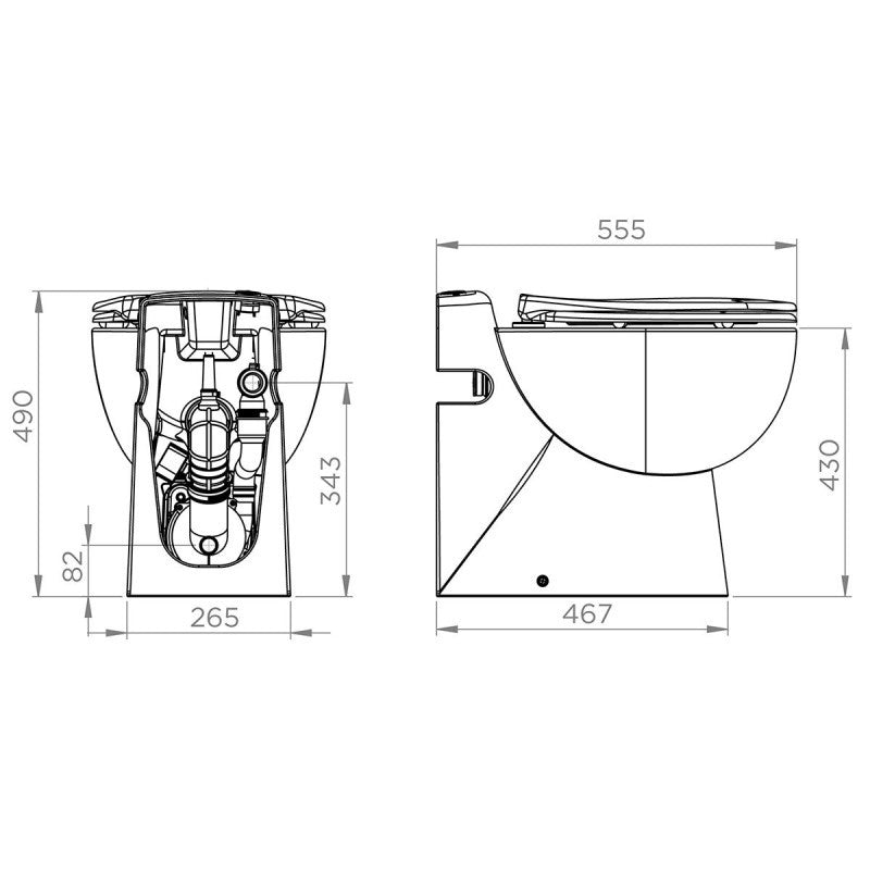 SFA - Triturador de baño Sanicompact Pro - BricoandPool