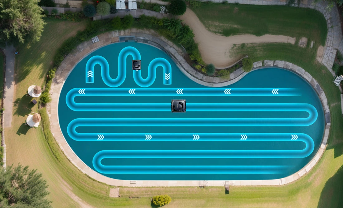 Piscina en forma de riñón