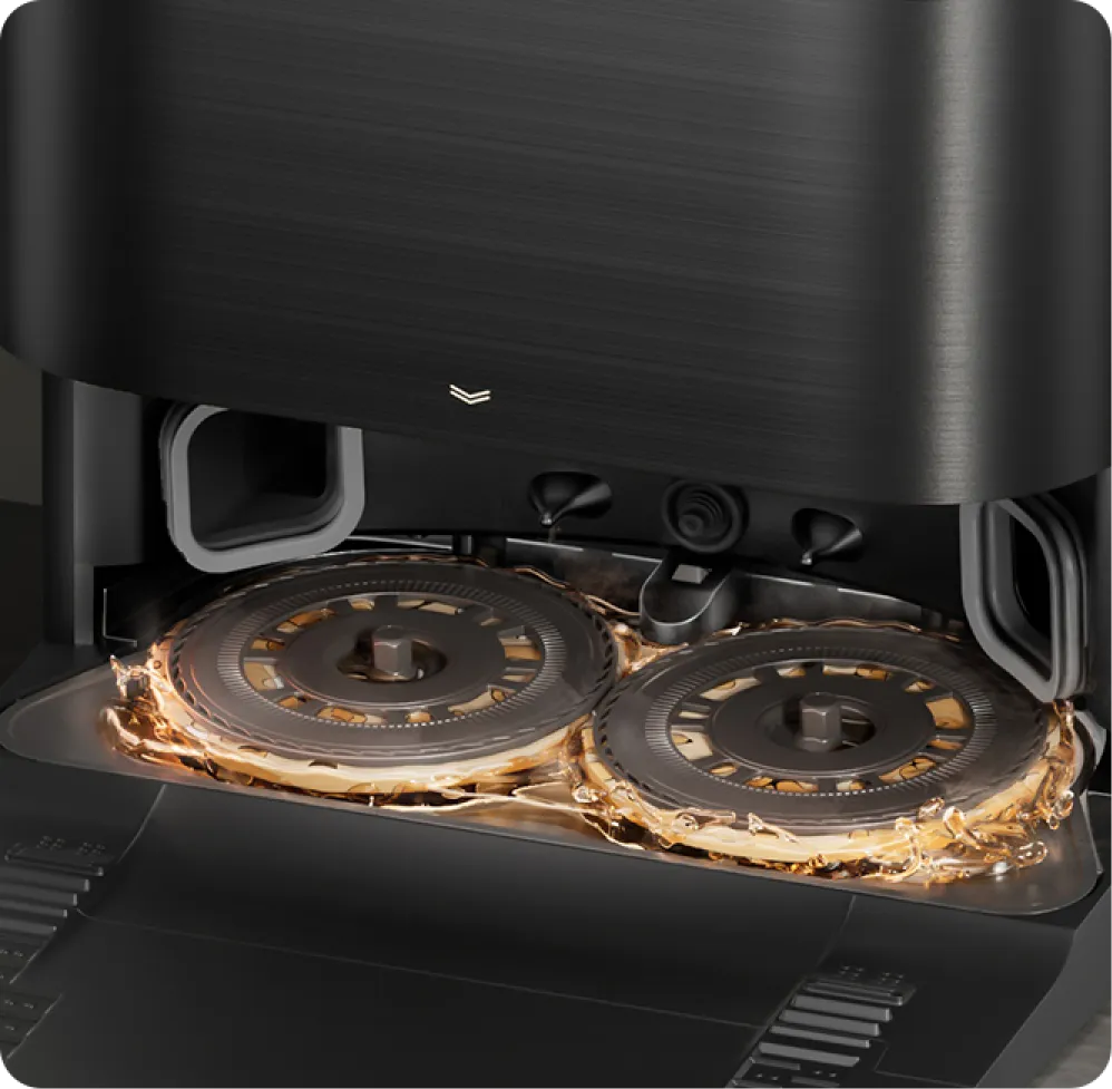 Nettoyage automatique de la serpillière avec de l'eau chaude à 70 °C
